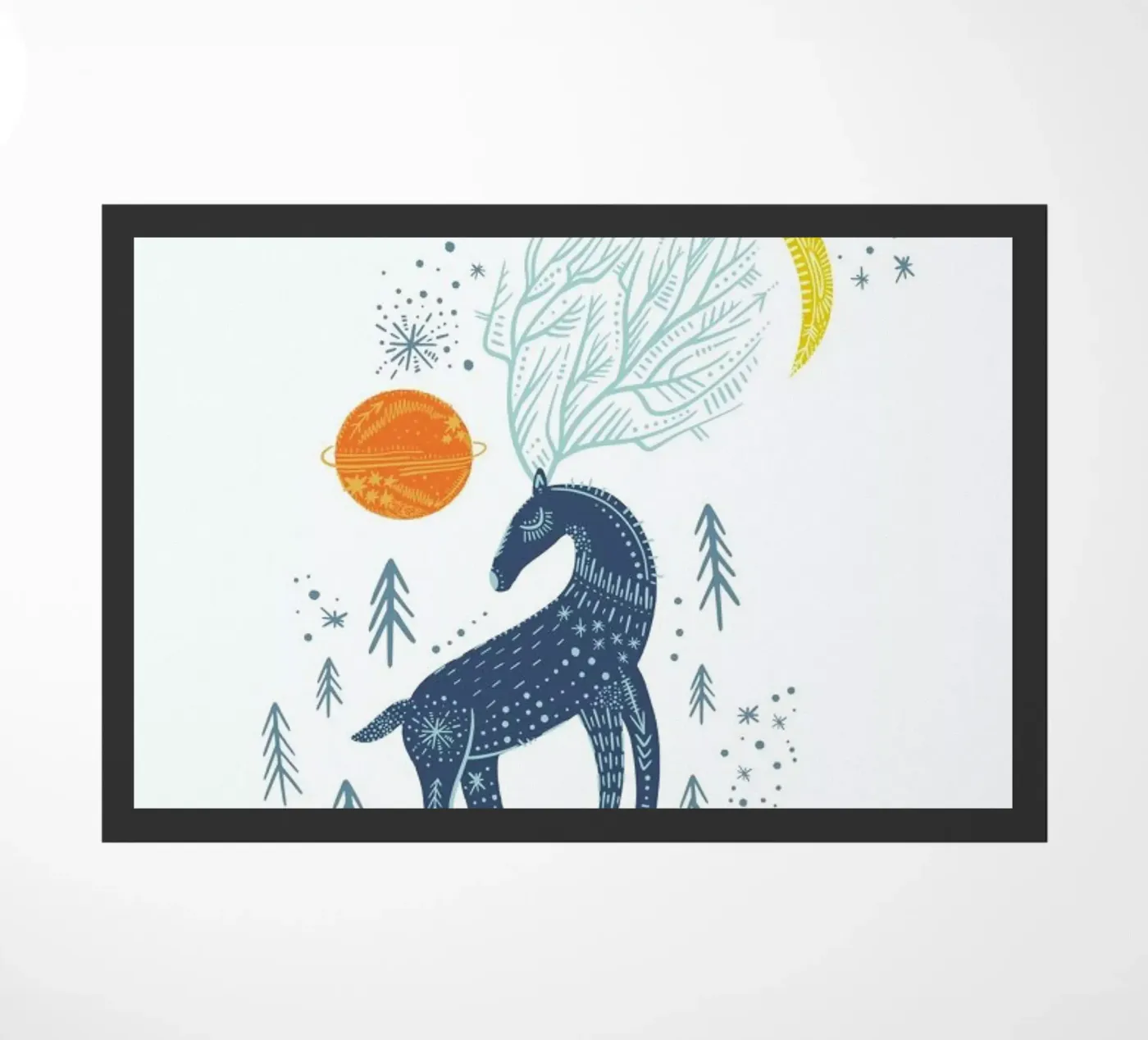 Winter Magic doormat by Little Flourishes