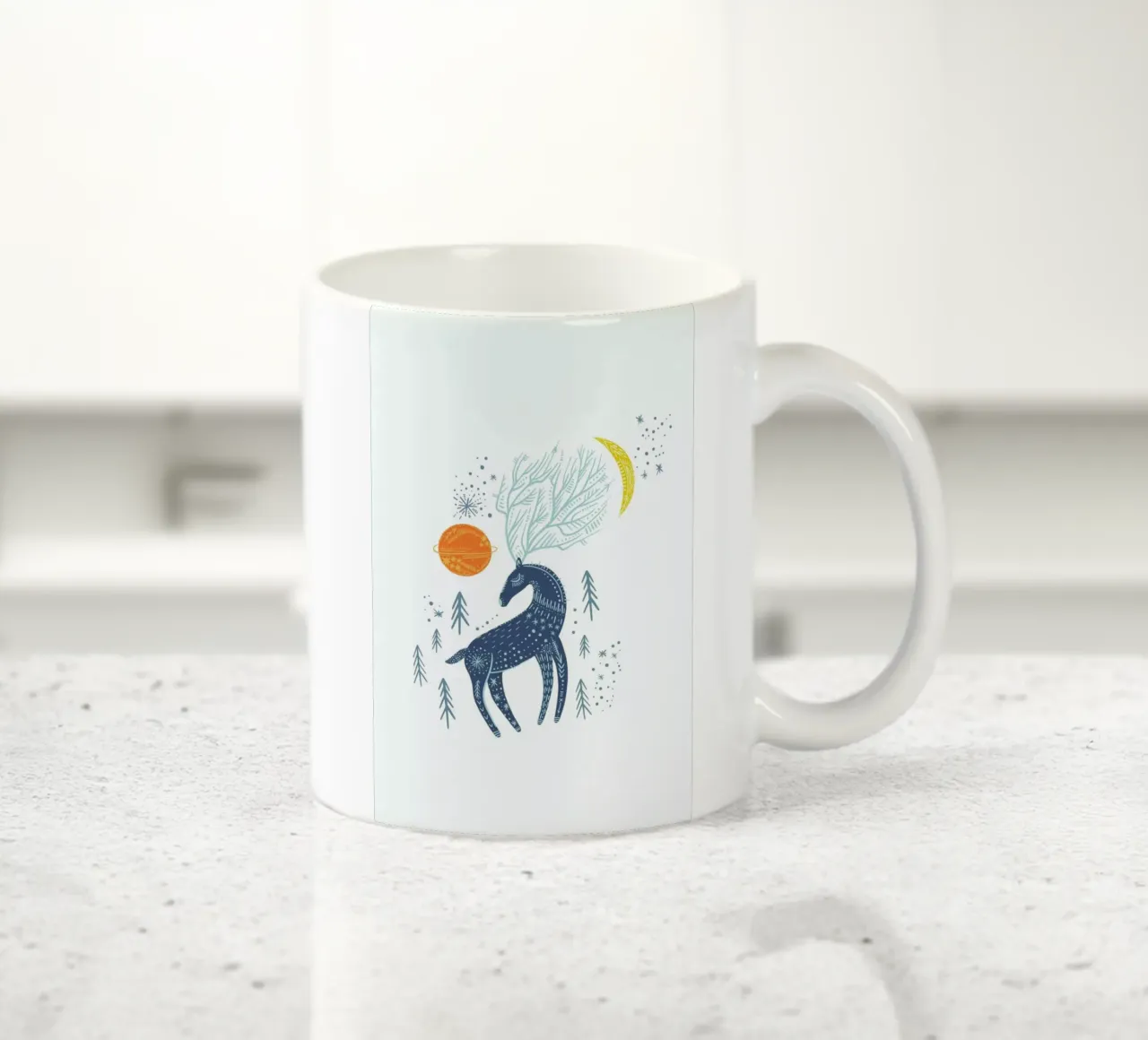 Winter Magic ceramic mug by Little Flourishes