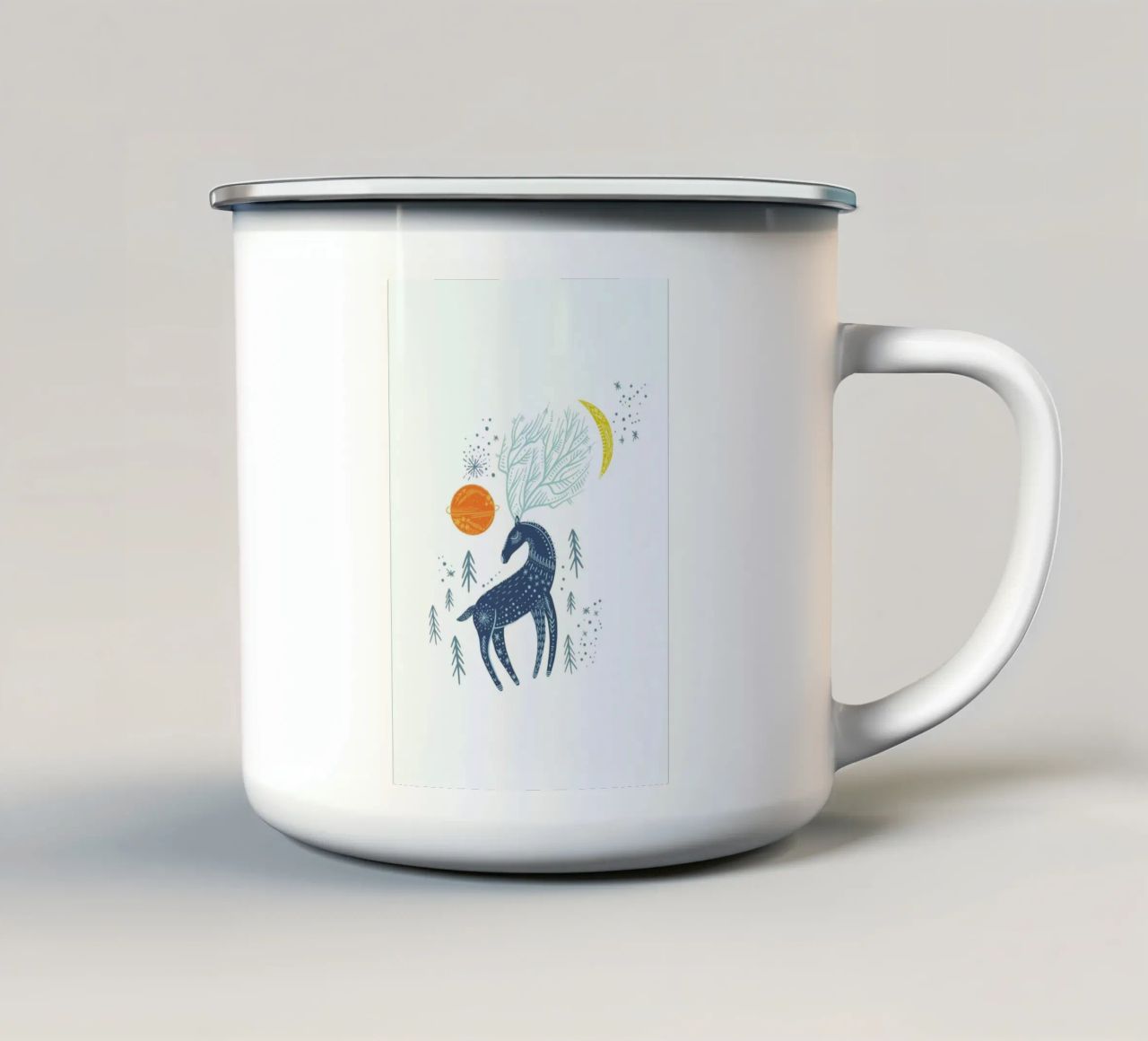 Winter Magic tazza in smalto da Little Flourishes