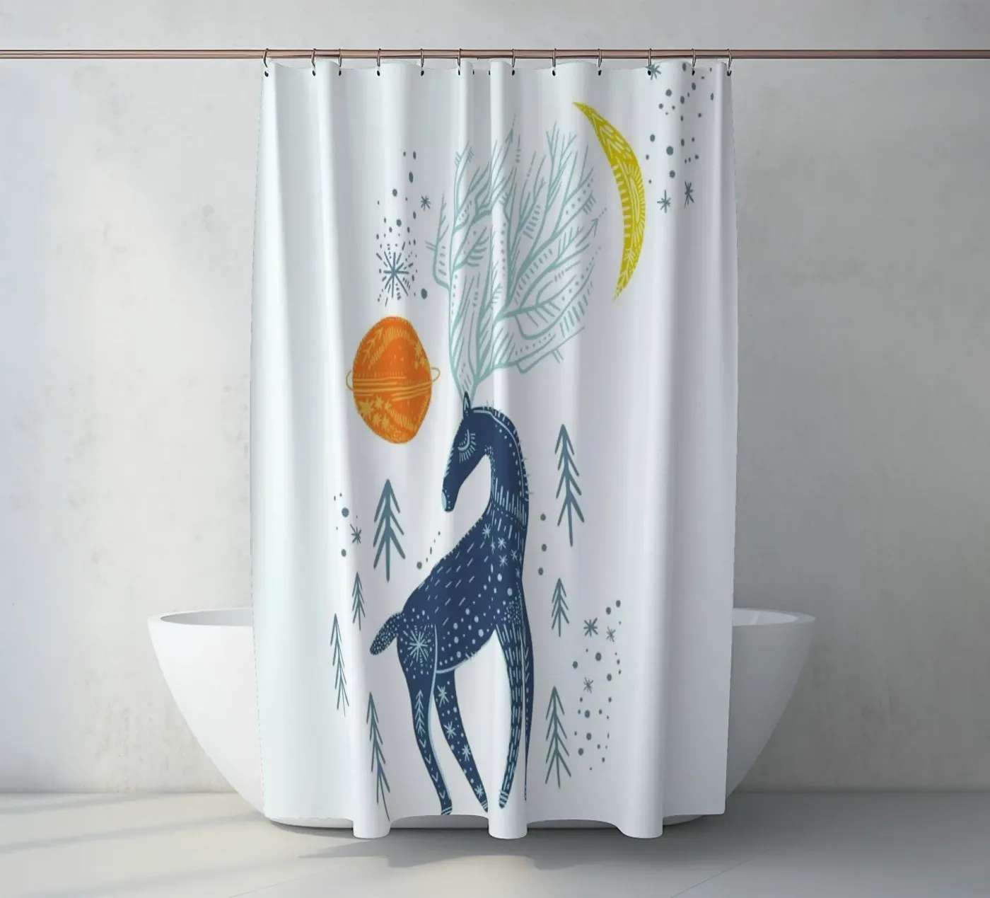 Winter Magic Duschvorhang von Little Flourishes