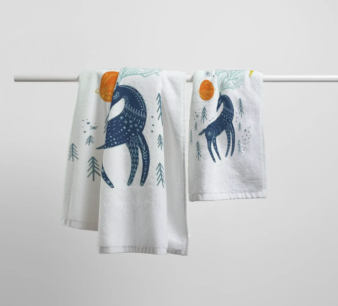 Winter Magic asciugamano da bagno da Little Flourishes