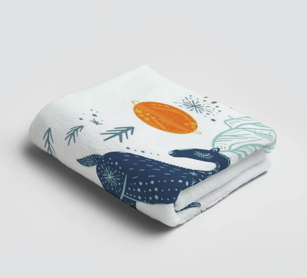 Winter Magic towel by Little Flourishes