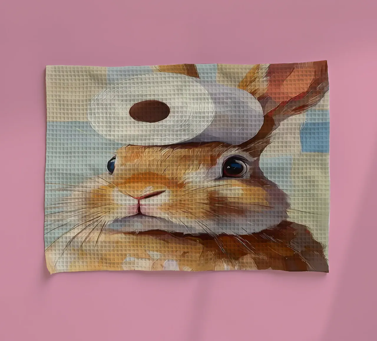 Lapin avec papier hygiénique torchon de Adrian Patel