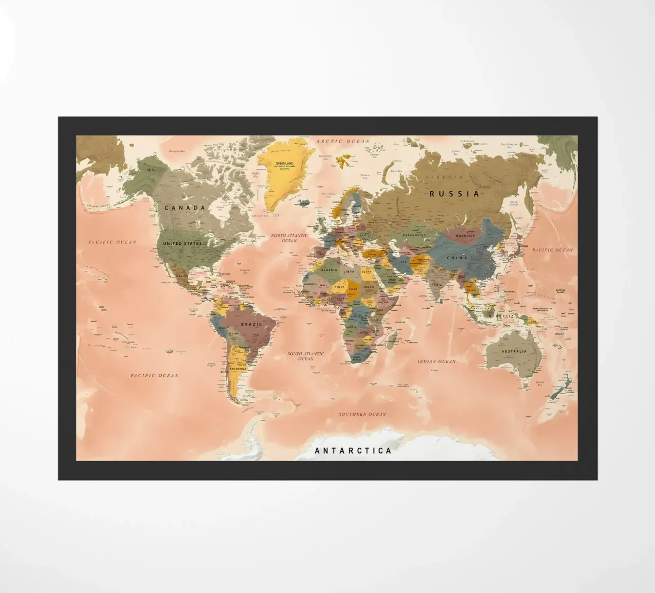 World Map doormat by Aiden Garcia