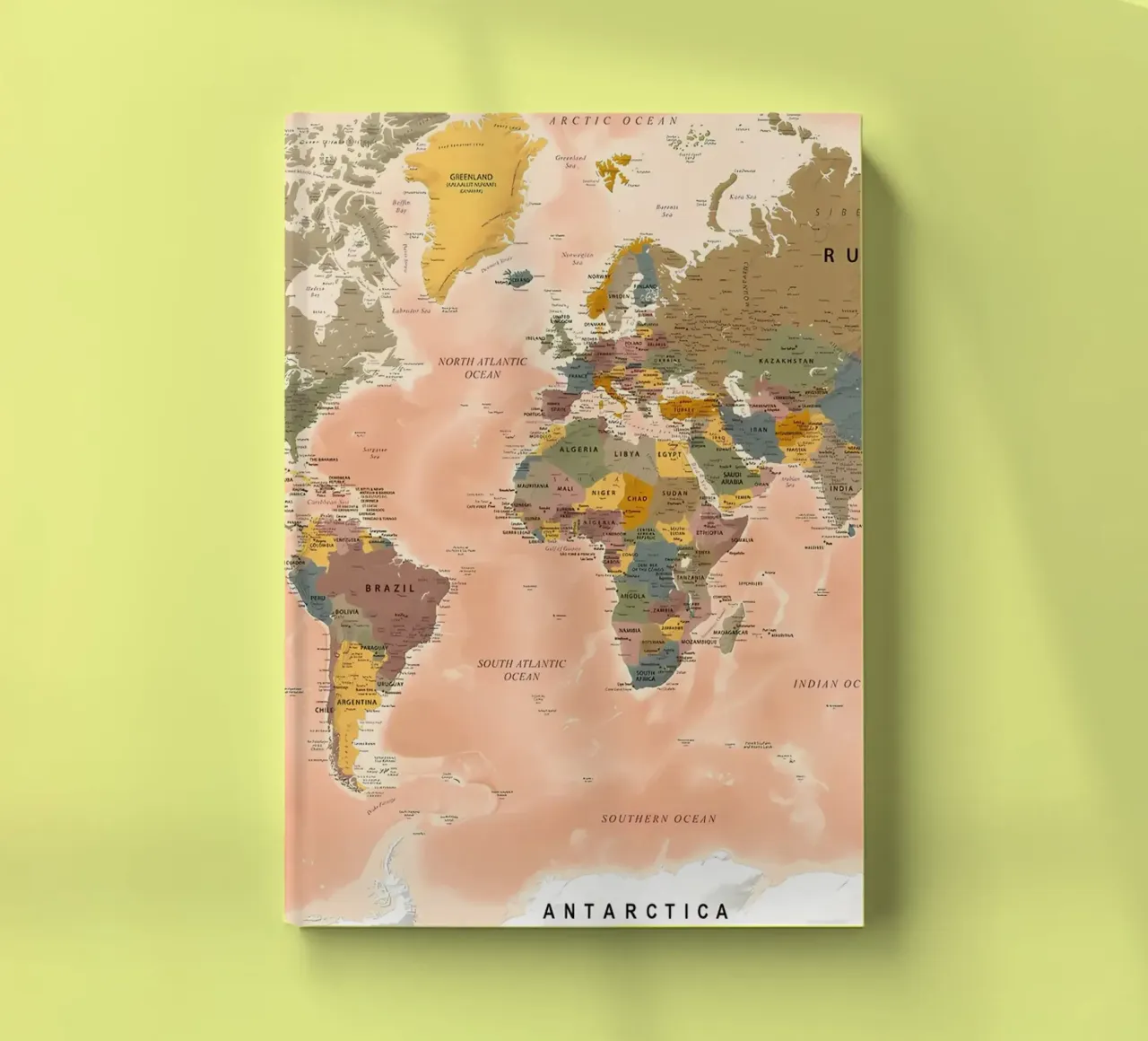 World Map notebook by Aiden Garcia