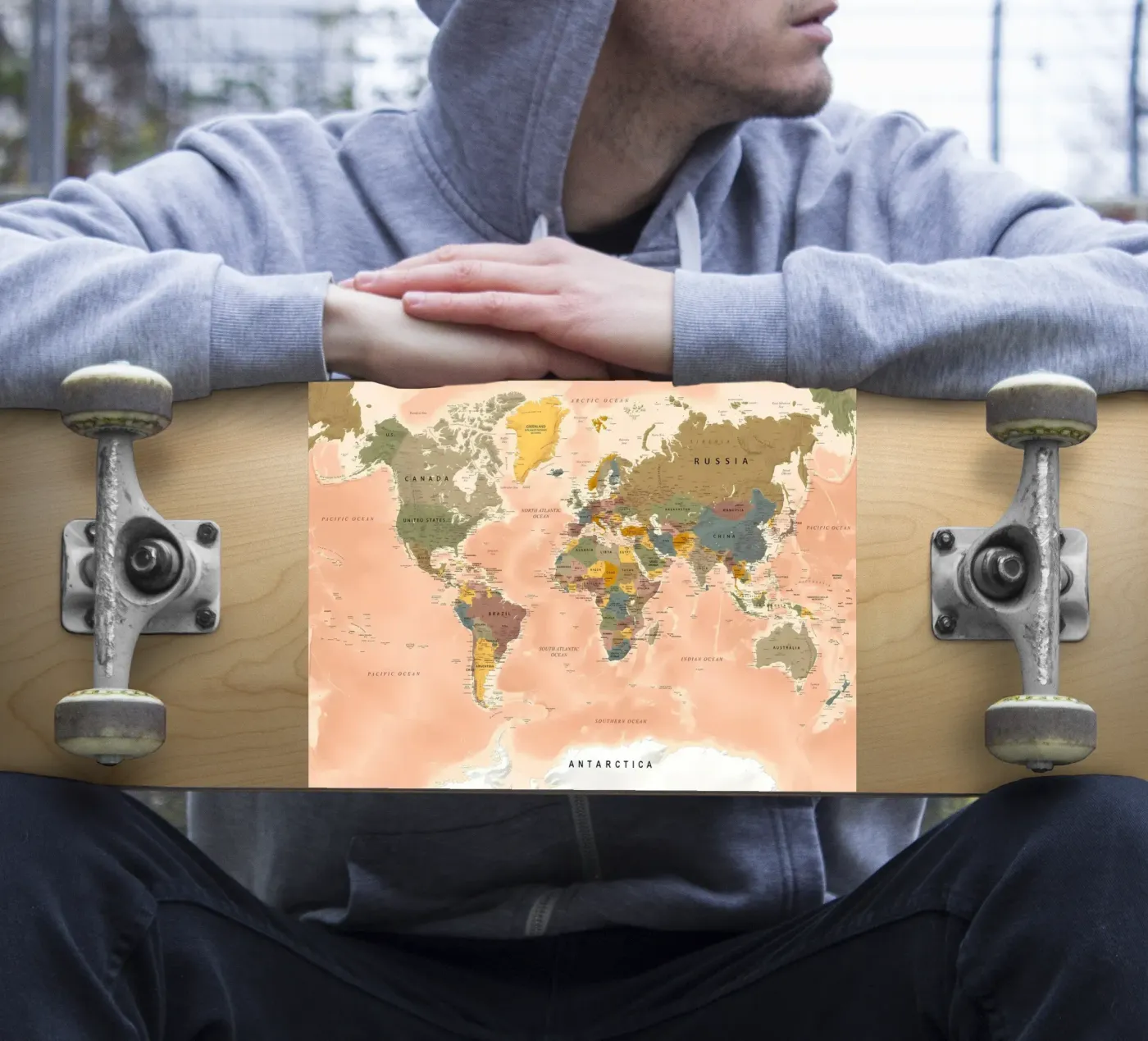 World Map sticker by Aiden Garcia