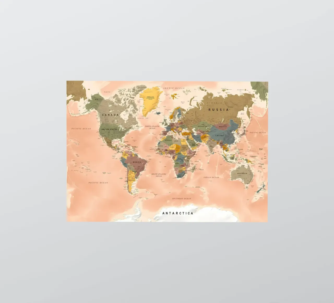 Mappa del mondo adesivo da Aiden Garcia