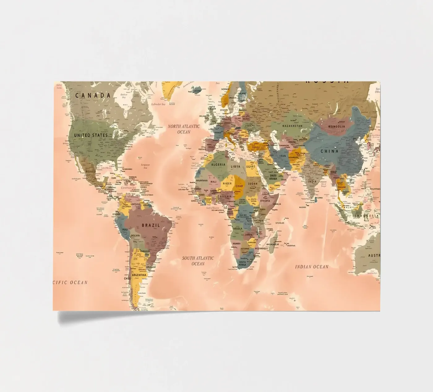 World Map sticker sheet by Aiden Garcia