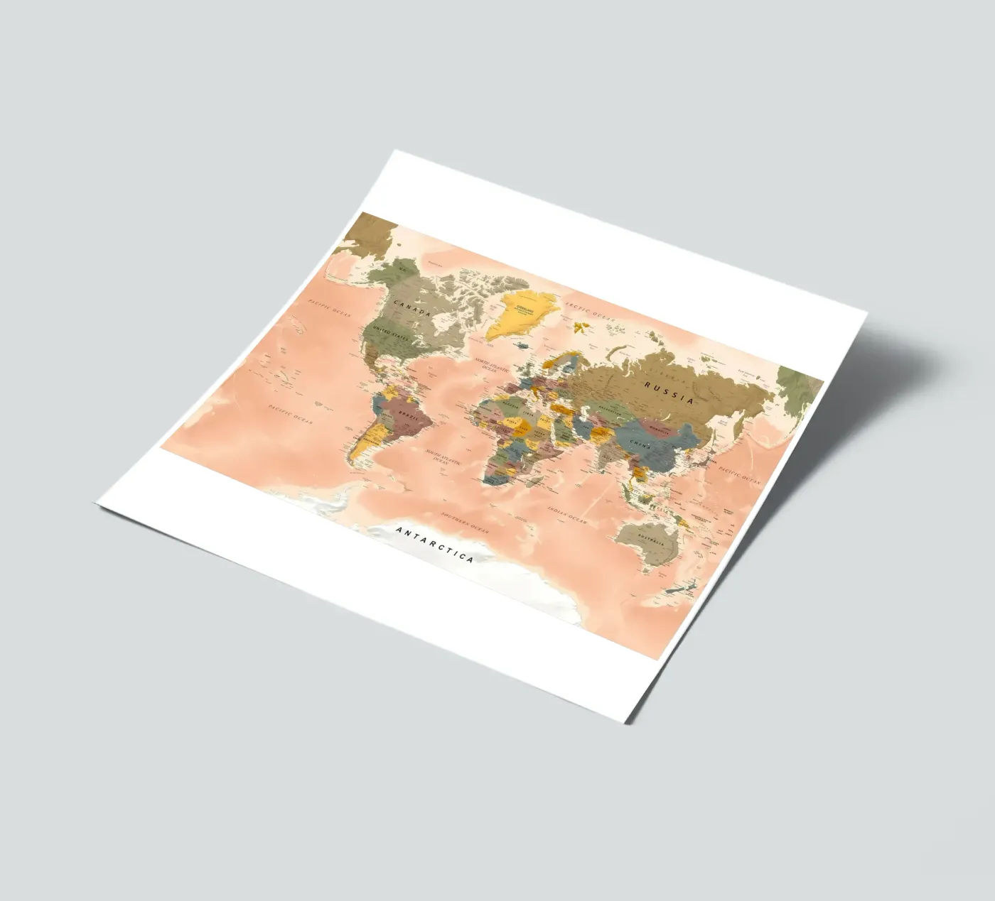 World Map sticker sheet by Aiden Garcia