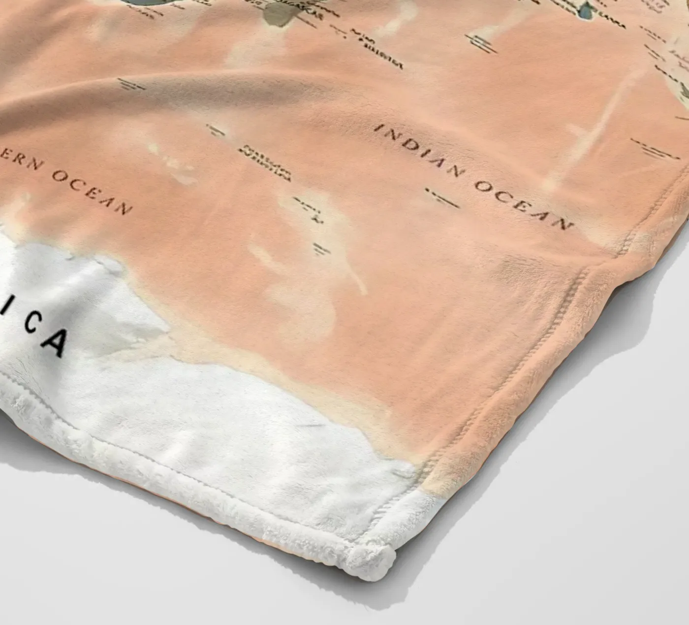 World Map Fleecedecke von Aiden Garcia