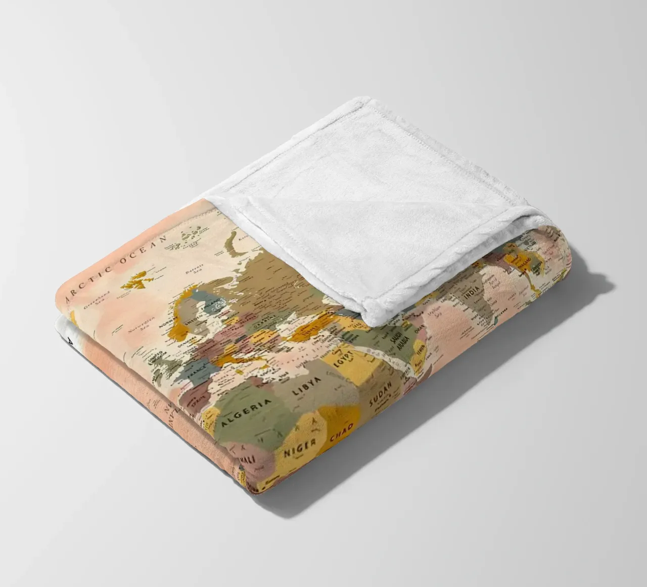 Mappa del mondo coperta in pile da Aiden Garcia