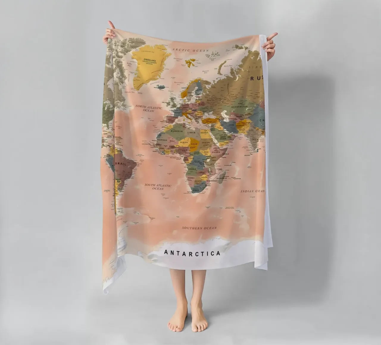 Mappa del mondo telo mare da Aiden Garcia