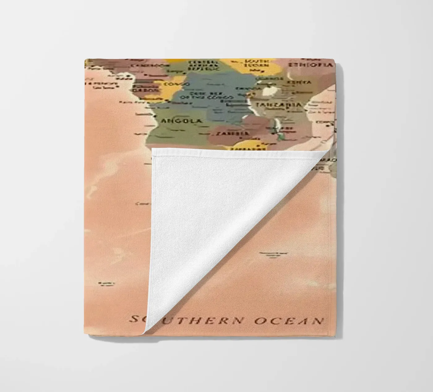 World Map beach towel by Aiden Garcia