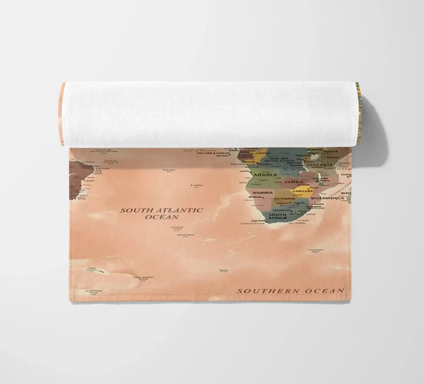 World Map beach towel by Aiden Garcia
