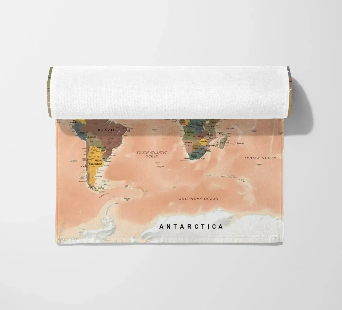 World Map beach towel by Aiden Garcia