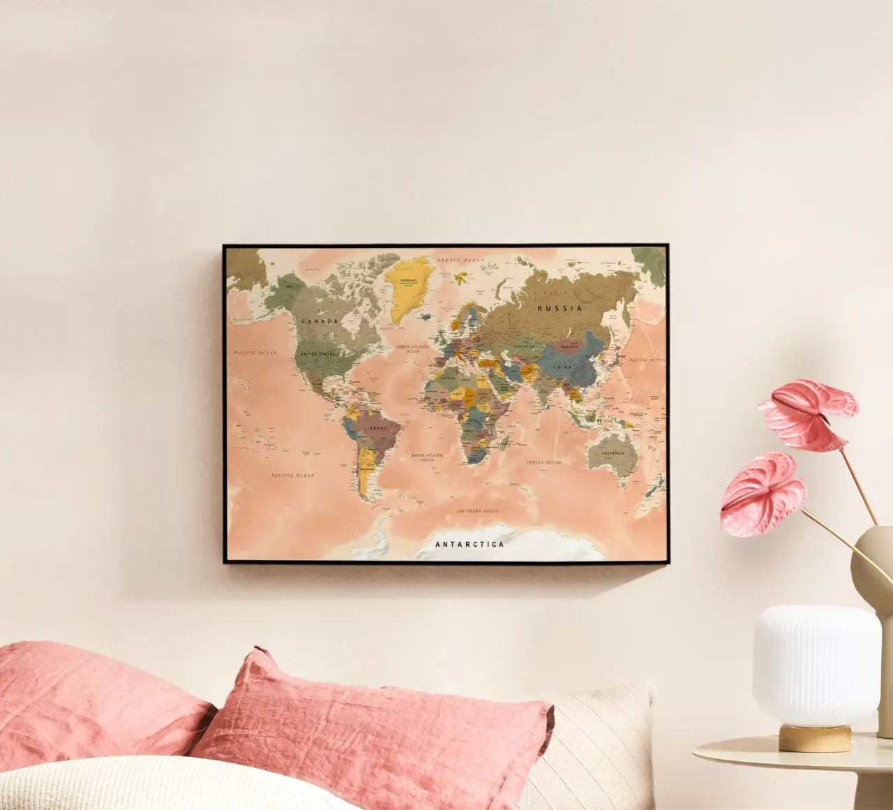 World Map plexiglass da Aiden Garcia