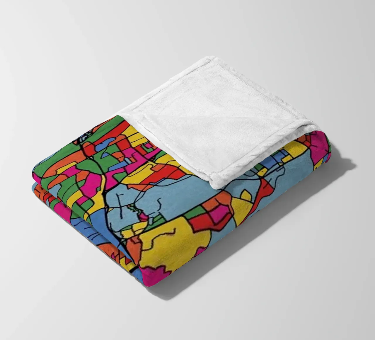 Tel Aviv fleece blanket by The Cartography Collection