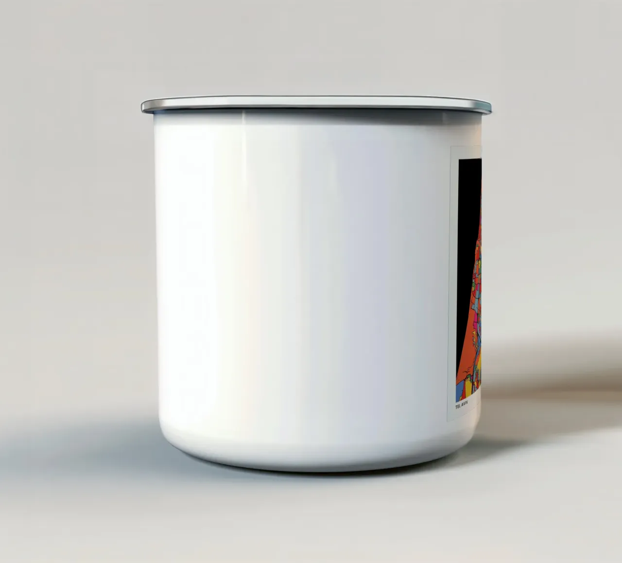 Tel Aviv tazza in smalto da The Cartography Collection