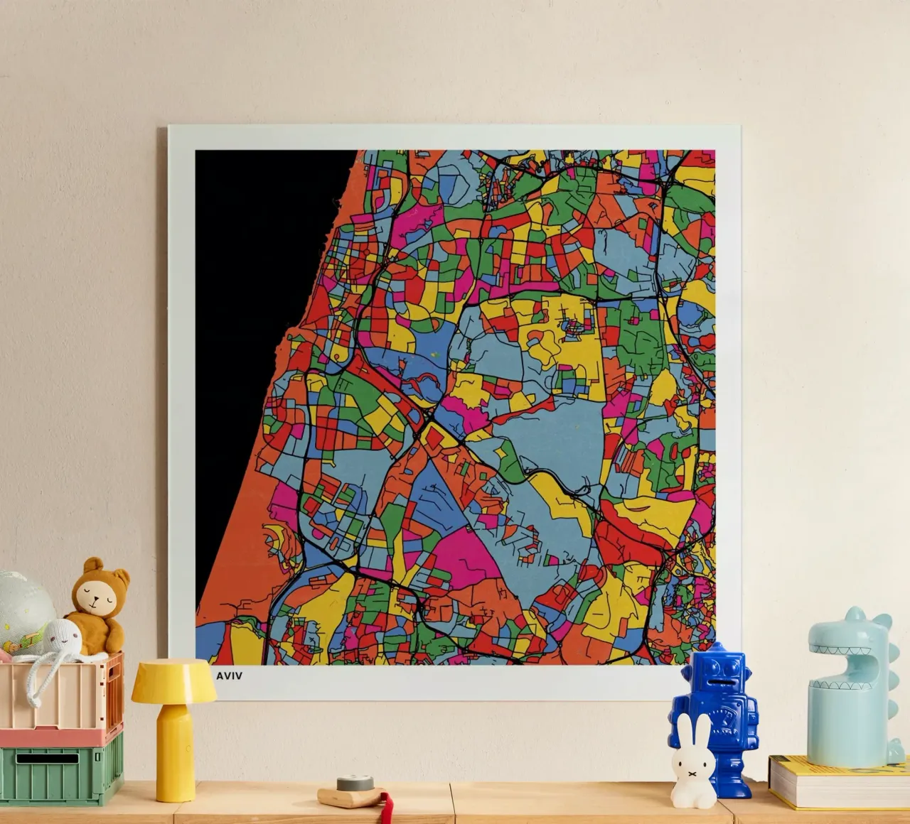 Tel Aviv plexiglass da The Cartography Collection