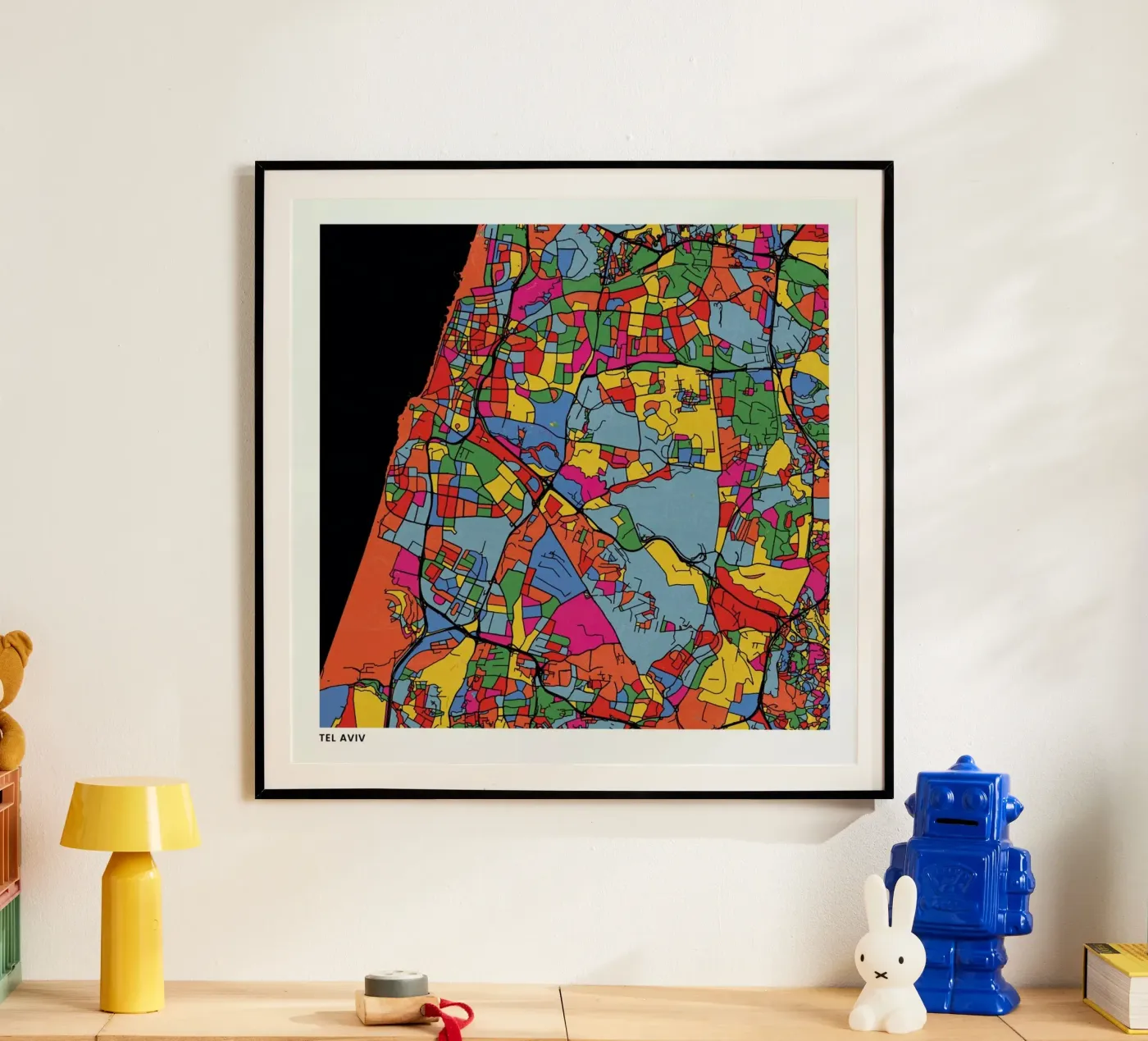 Tel Aviv poster da The Cartography Collection