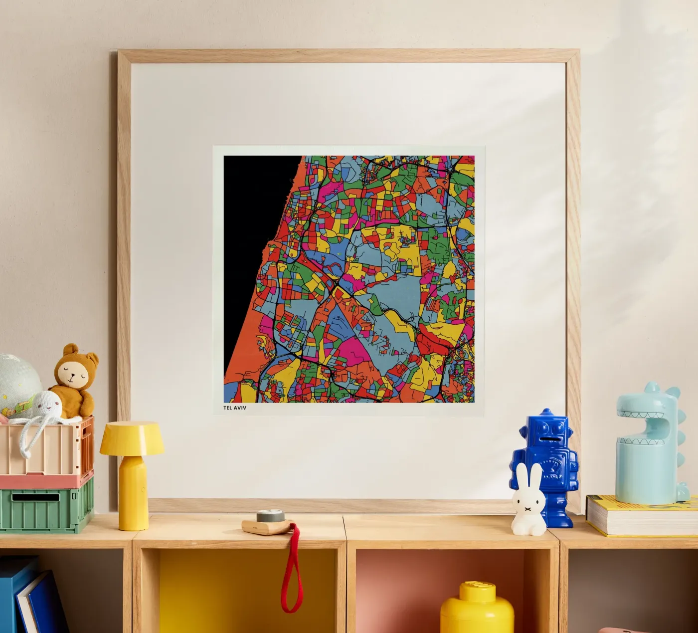 Tel Aviv poster da The Cartography Collection