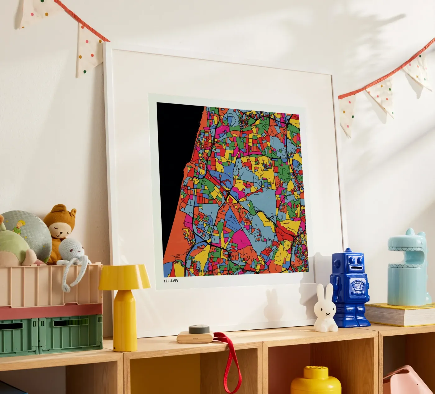 Tel Aviv poster da The Cartography Collection