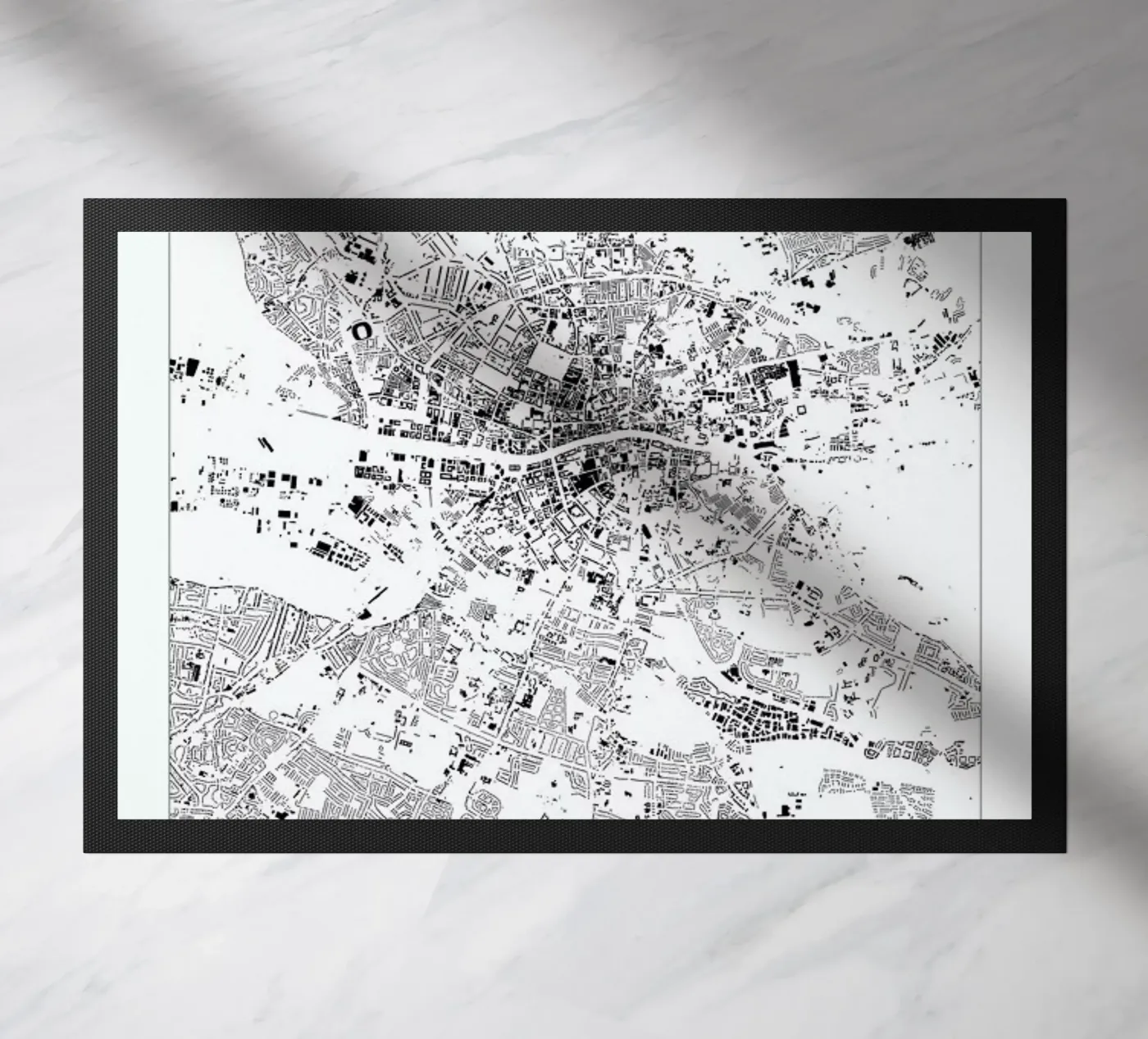 Dublin deurmat van The Cartography Collection