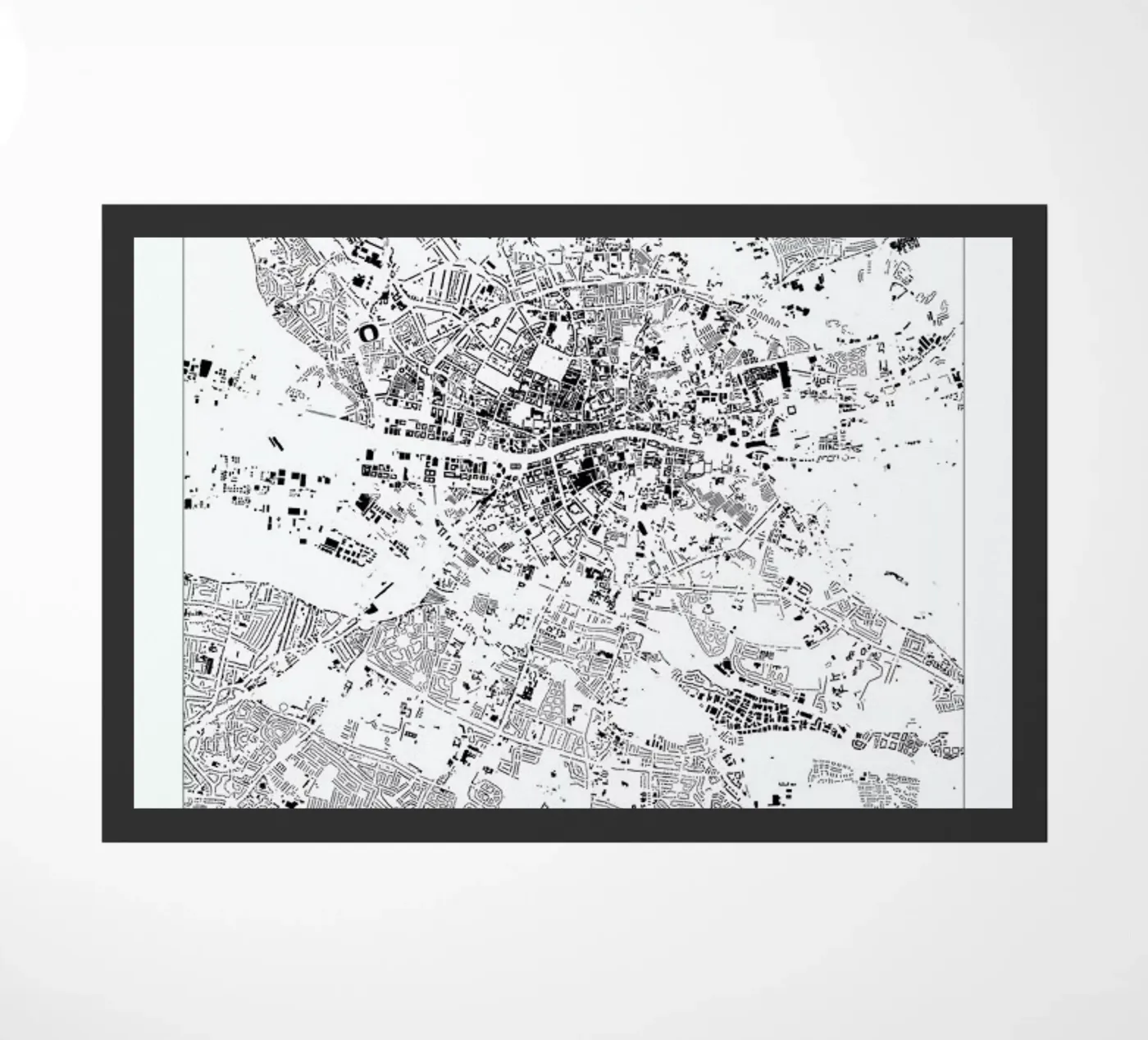 Dublin deurmat van The Cartography Collection