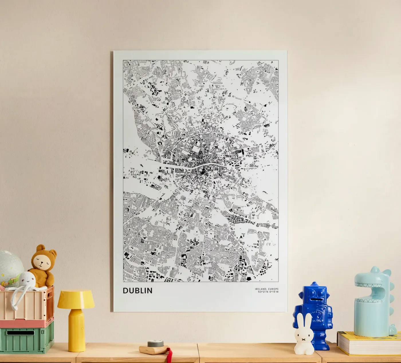 Dublin plexiglas de The Cartography Collection