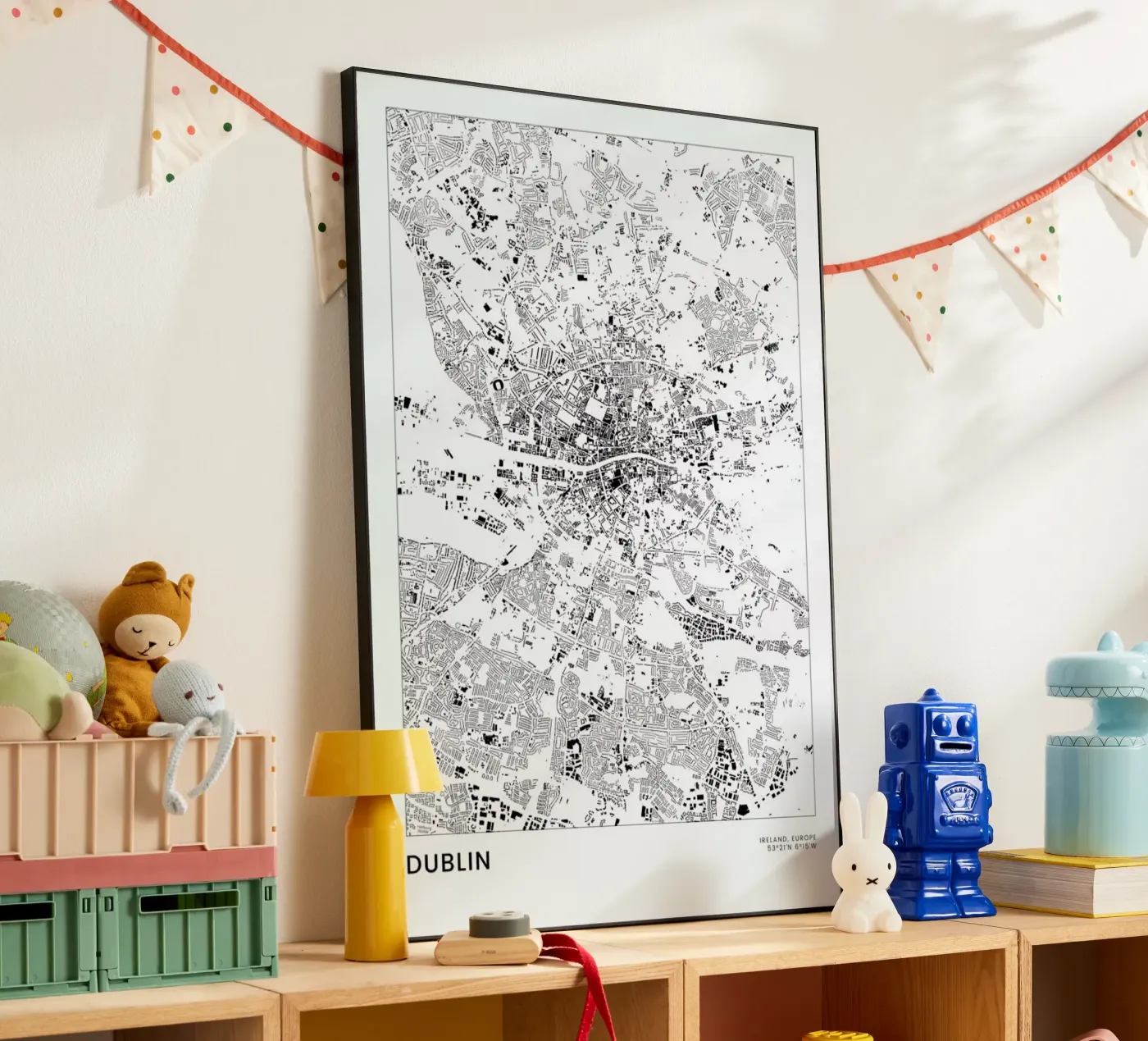 Dublin alluminio dibond da The Cartography Collection