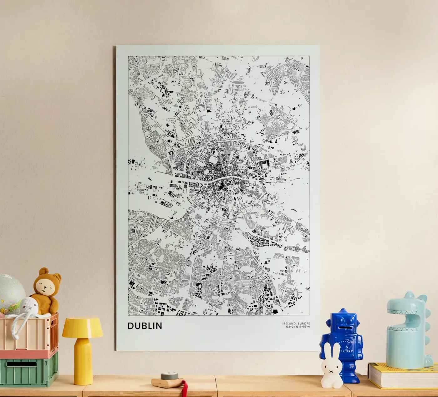 Dublin alluminio dibond da The Cartography Collection