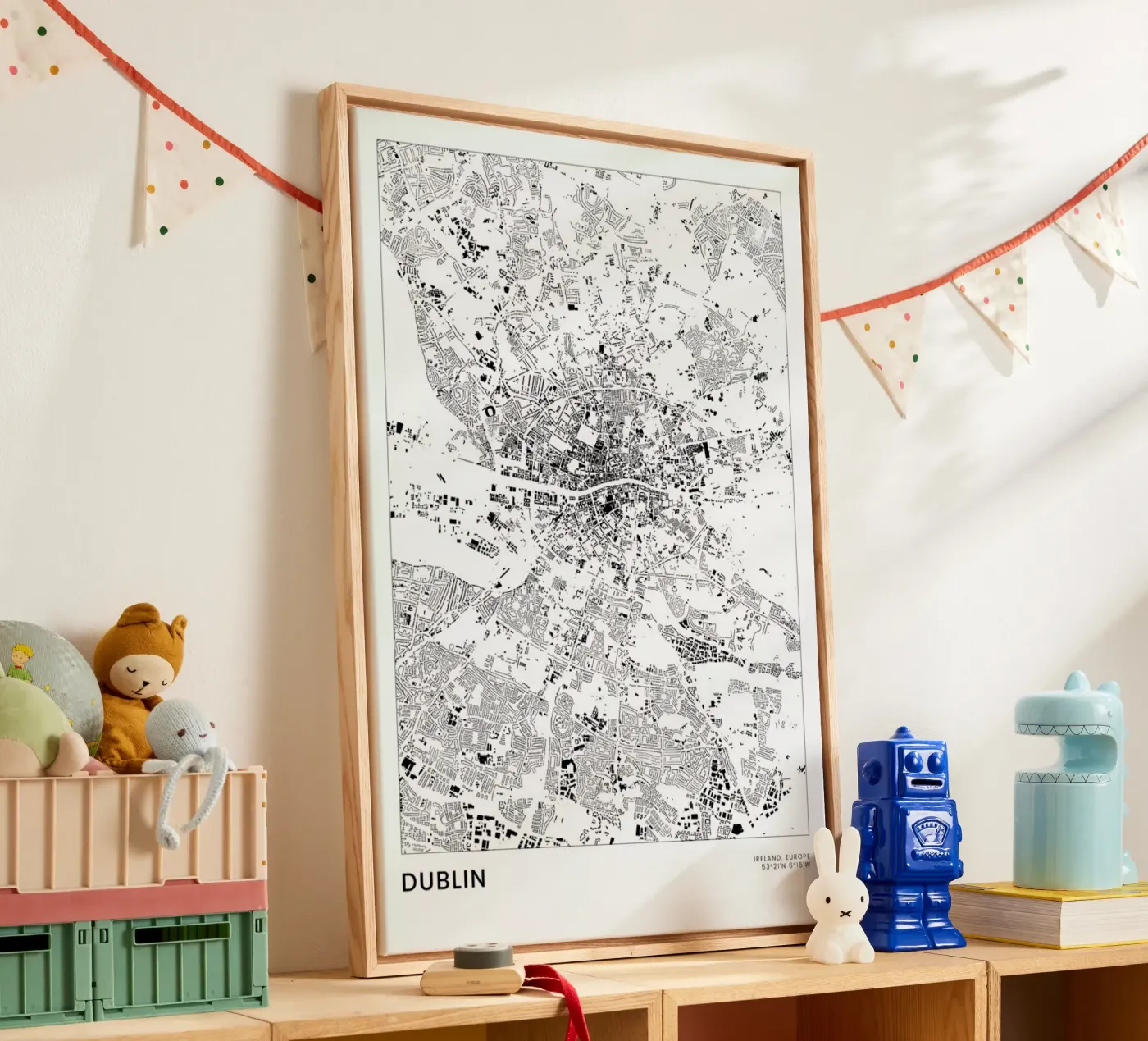 Dublin tela da The Cartography Collection