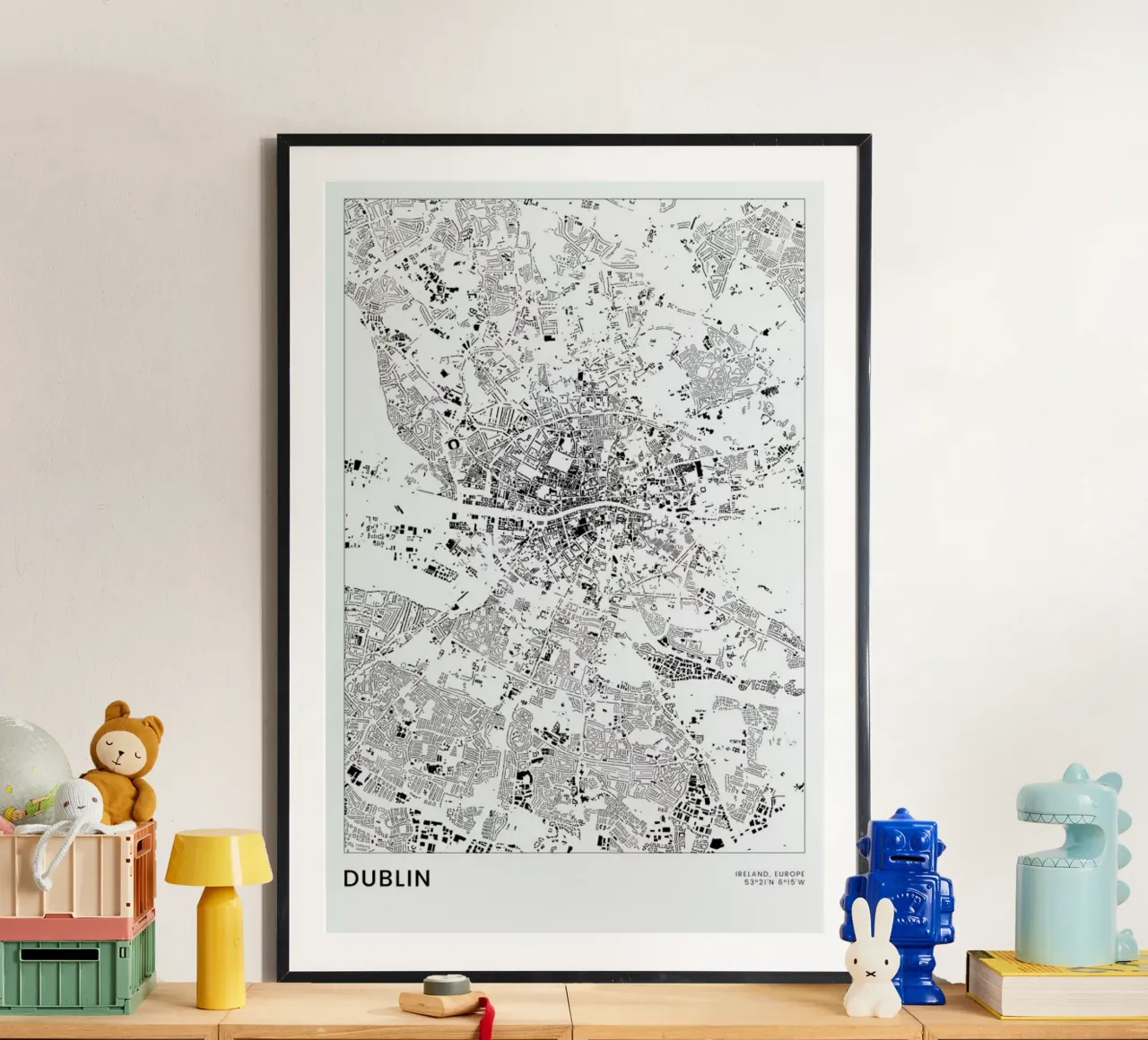 Dublin poster da The Cartography Collection