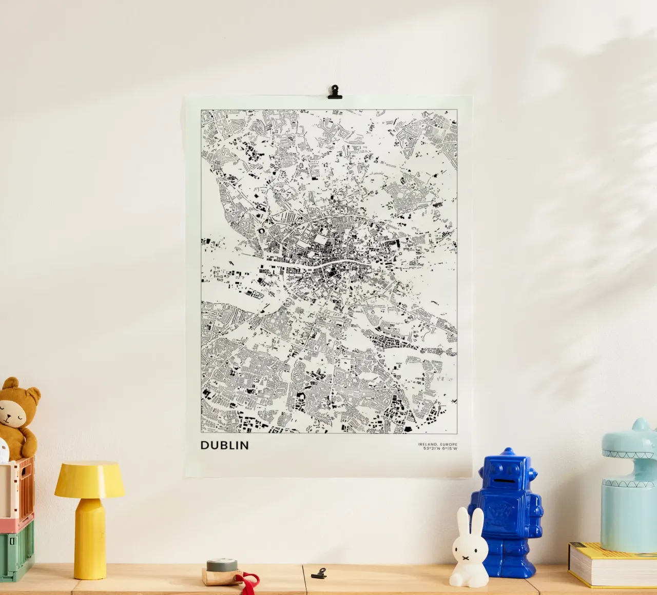 Dublin poster da The Cartography Collection