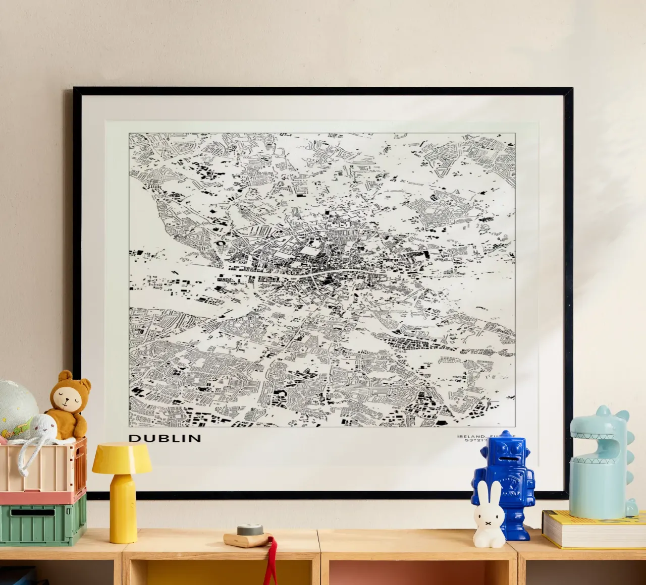 Dublin poster da The Cartography Collection