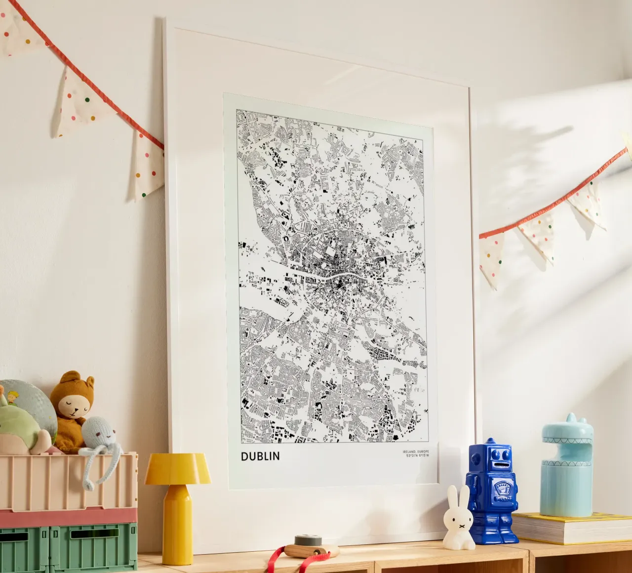 Dublin poster da The Cartography Collection