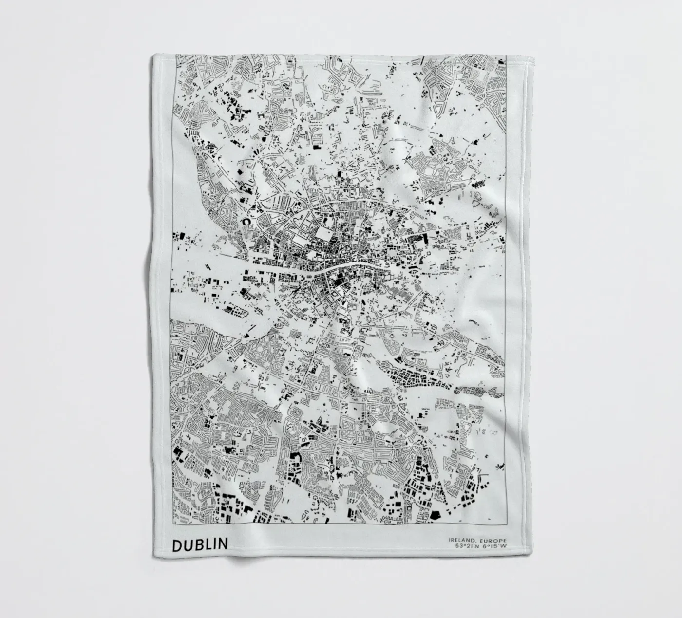 Dublin coperta in pile da The Cartography Collection