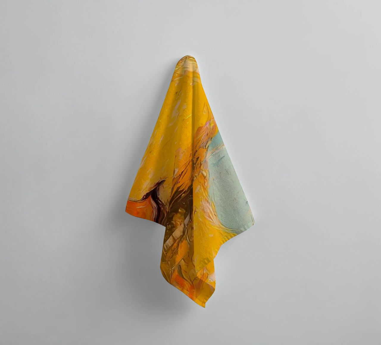 Eend met hoed van wc-papier badhanddoek van Adrian Patel