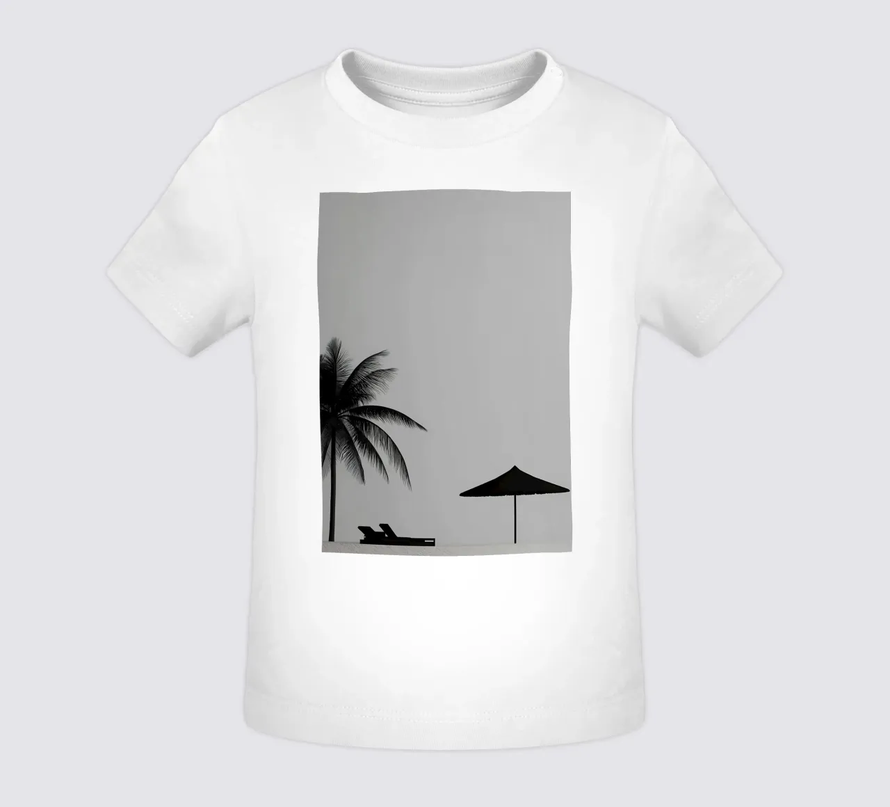 Silhouette di una spiaggia di palme maglietta neonato da Matthew Katz