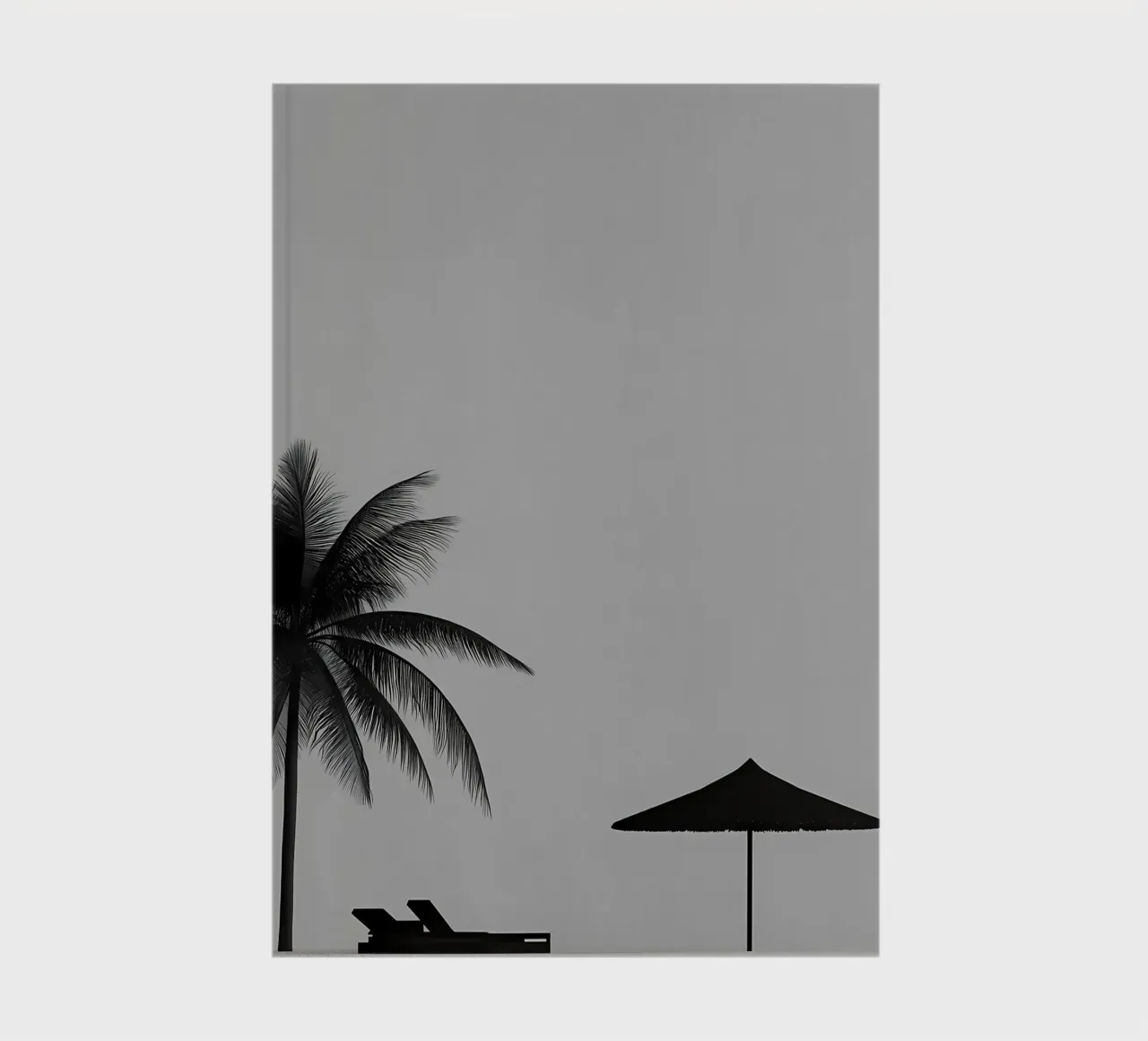 Silhouette di una spiaggia di palme diario da Matthew Katz