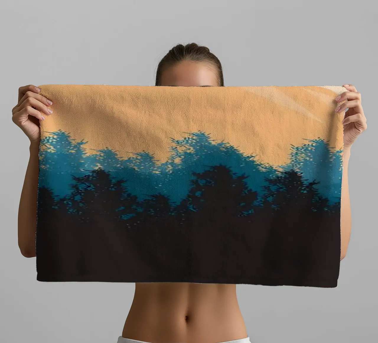 beautiful twilight forest towel by Bartosz Powalka