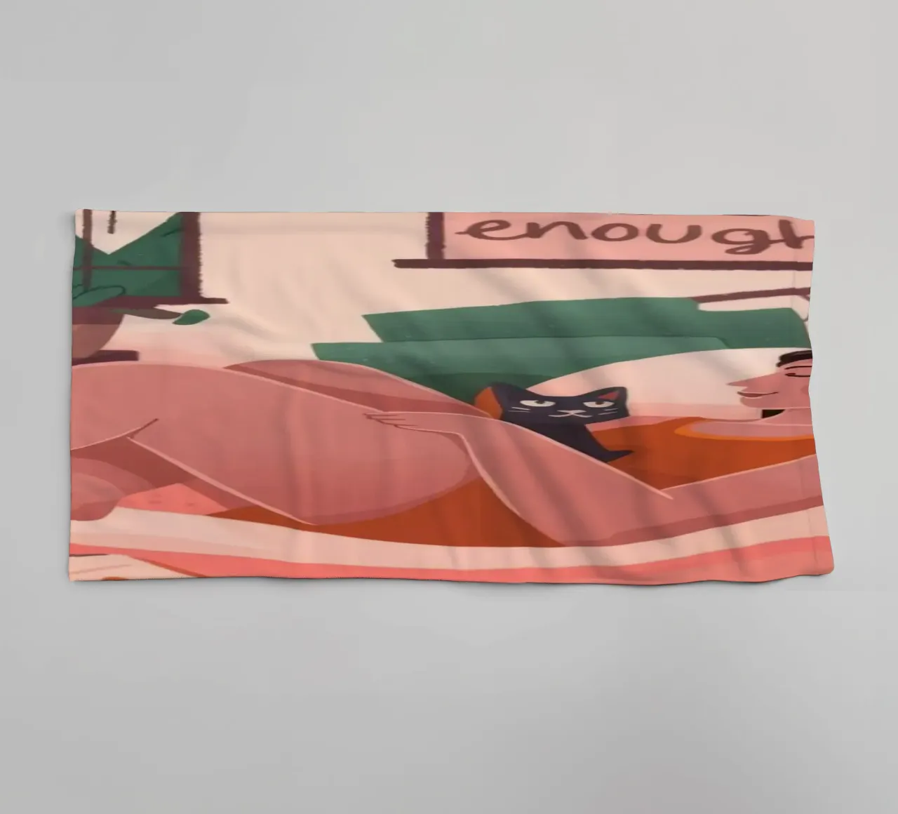 You Are Enough towel by Nebula Verse