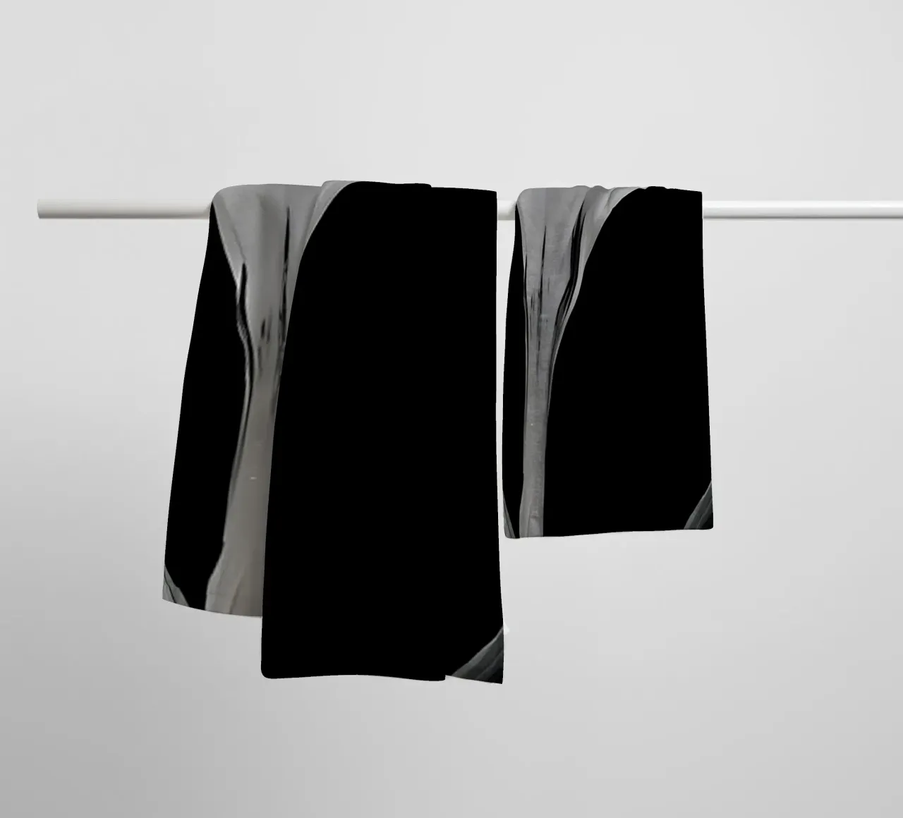 Croco in bianco e nero asciugamano da bagno da Nicholas Campbell