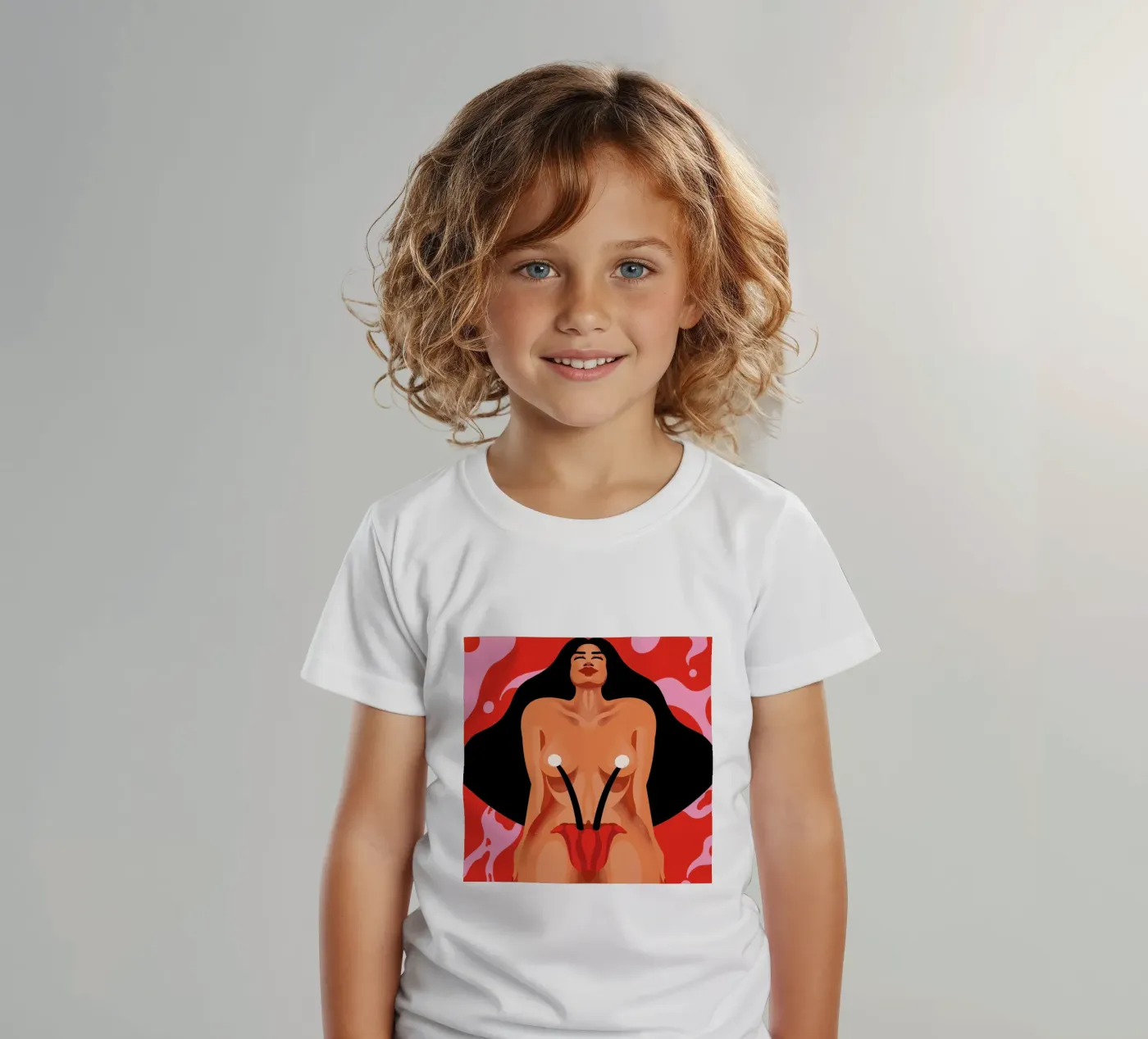 Blossoming t-shirt bambini da Kika illu