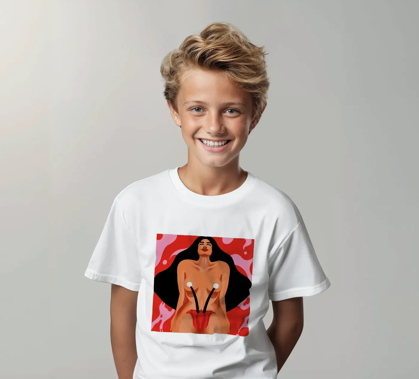 Blossoming t-shirt bambini da Kika illu