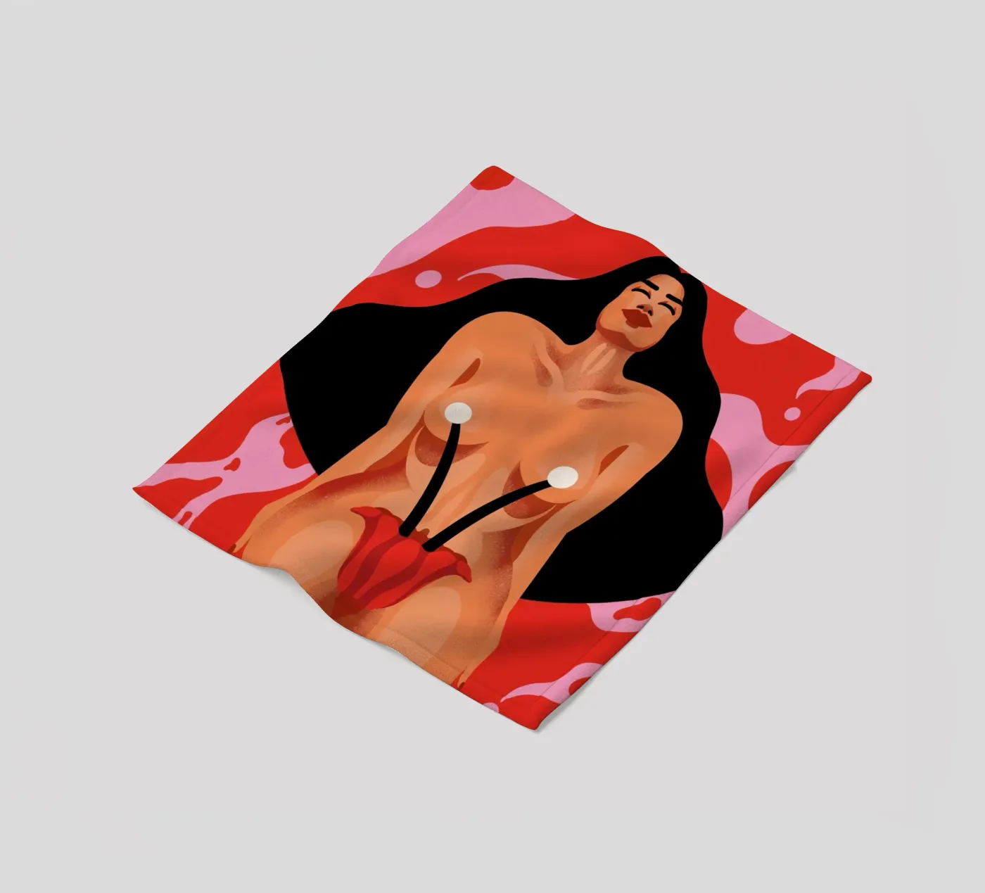 Blossoming Fleecedecke von Kika illu