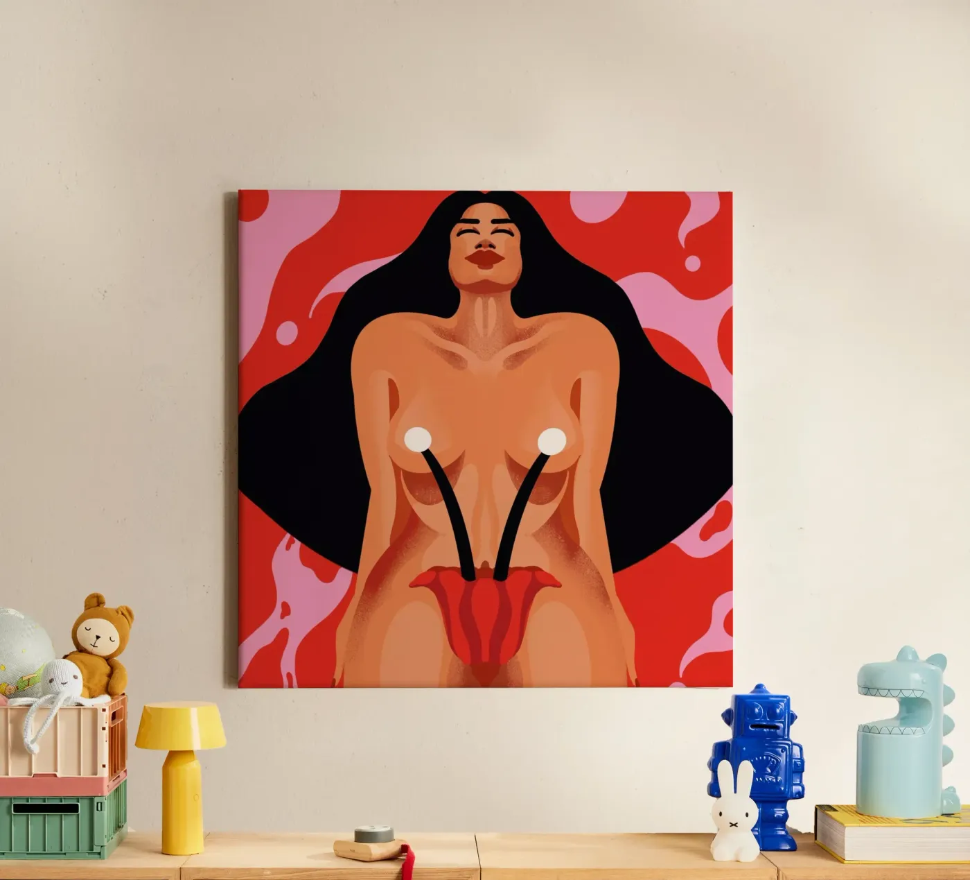 Blossoming tela da Kika illu