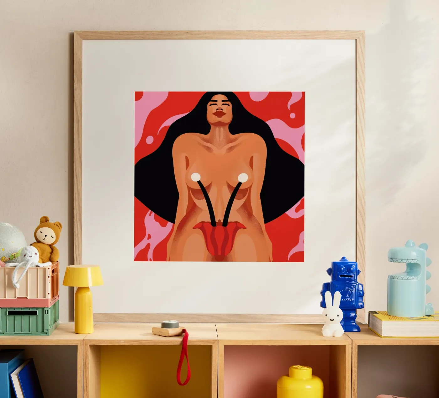 Blossoming poster by Kika illu