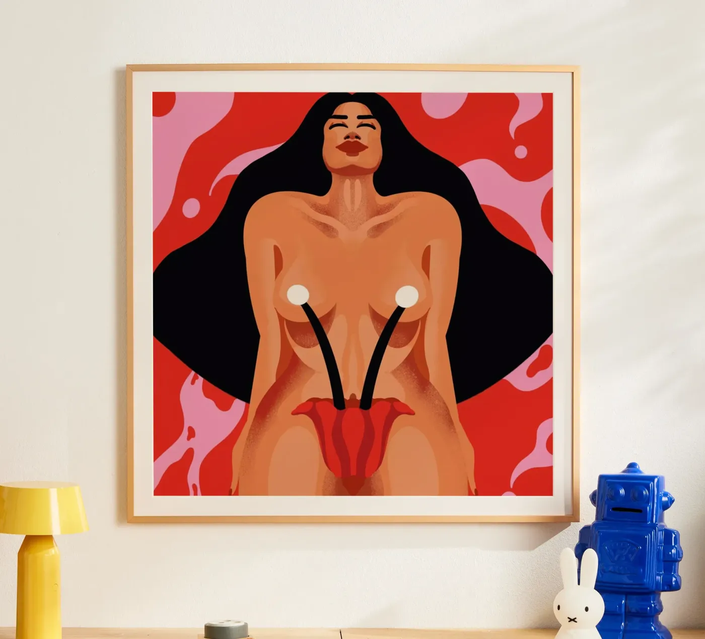 Blossoming poster by Kika illu