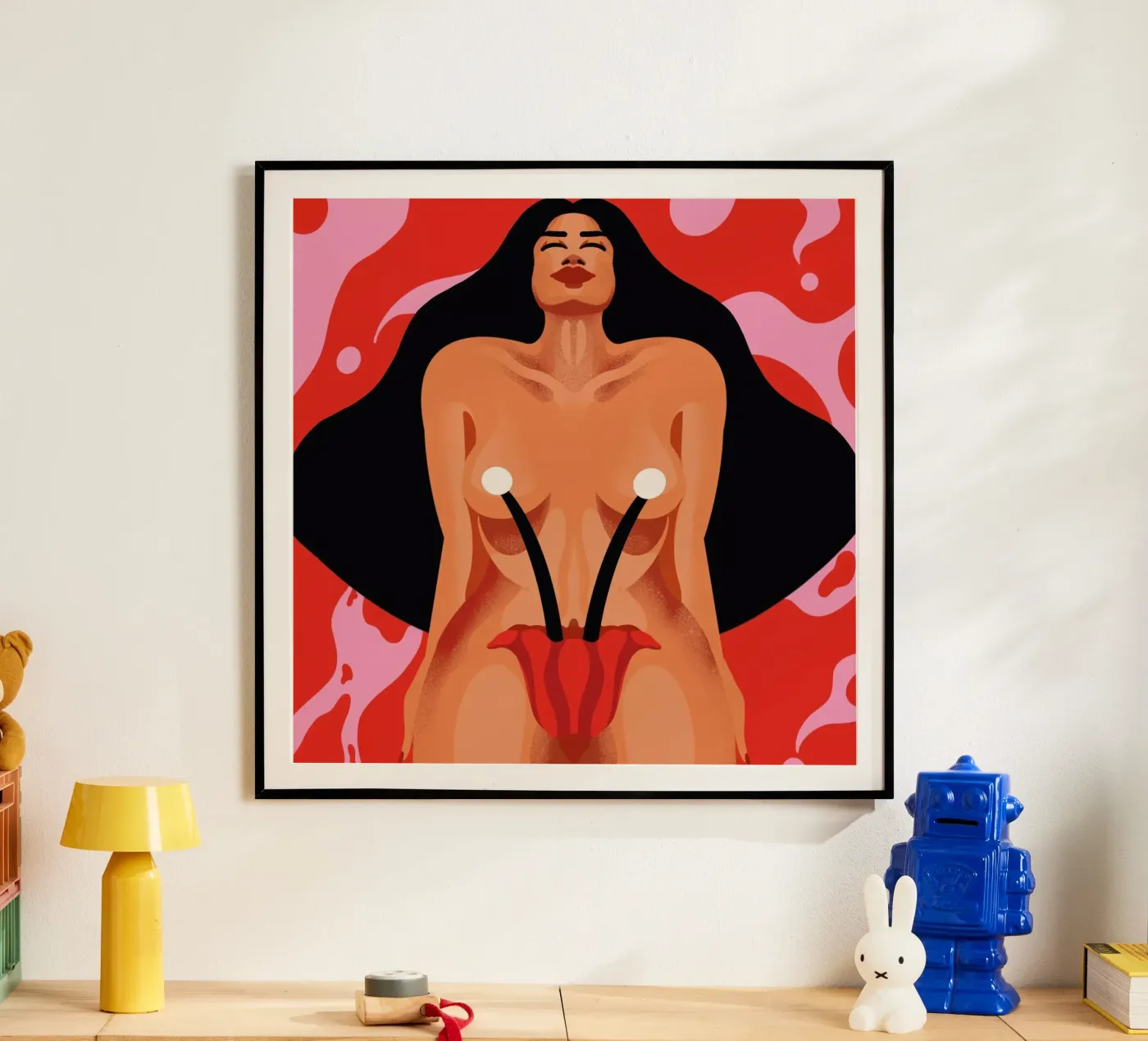 Blossoming poster by Kika illu